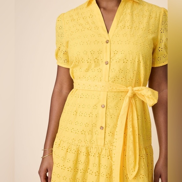 UNTUCKIT Cotton Eyelet short Sleeve Augusta Dress - Picture 2 of 8